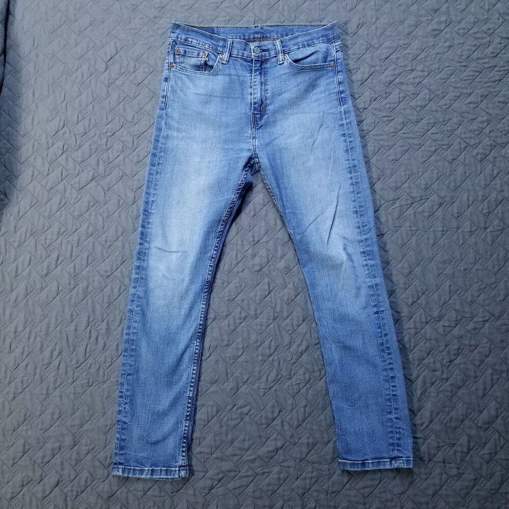 Levis Jeans Mens 33X30 Blue 510 Slim Straight Dark Wash American Denim Workwear
